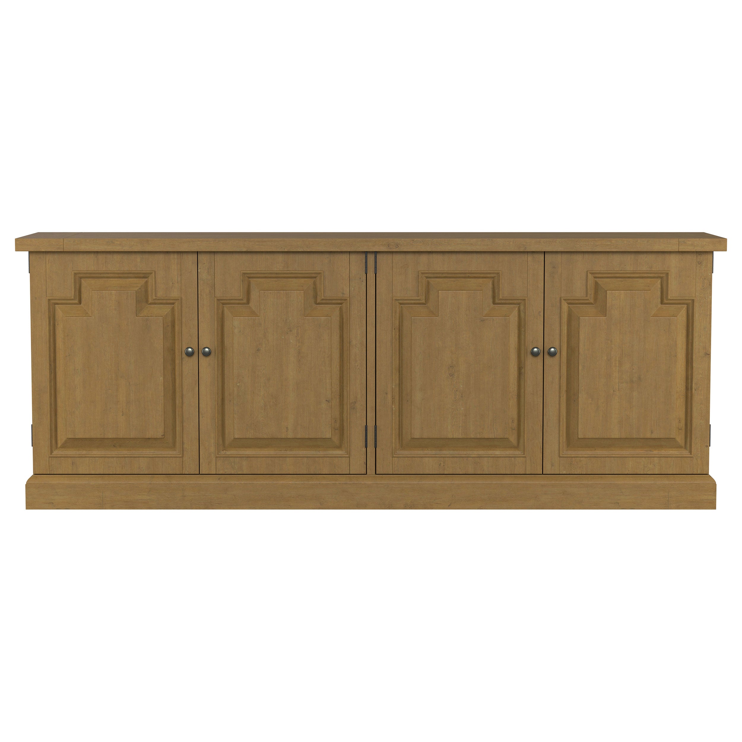 Florence 4-door Dining Sideboard Buffet Cabinet Rustic Honey — view 4