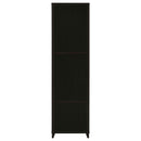 Lewes - 4-Shelf Engineered Wood Media Tower - Cappuccino