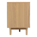 TV Stand With Doors - Natural