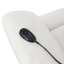 Chriki - Polished Microfiber Power Motion Recliner With Lift Heating Massage Chair