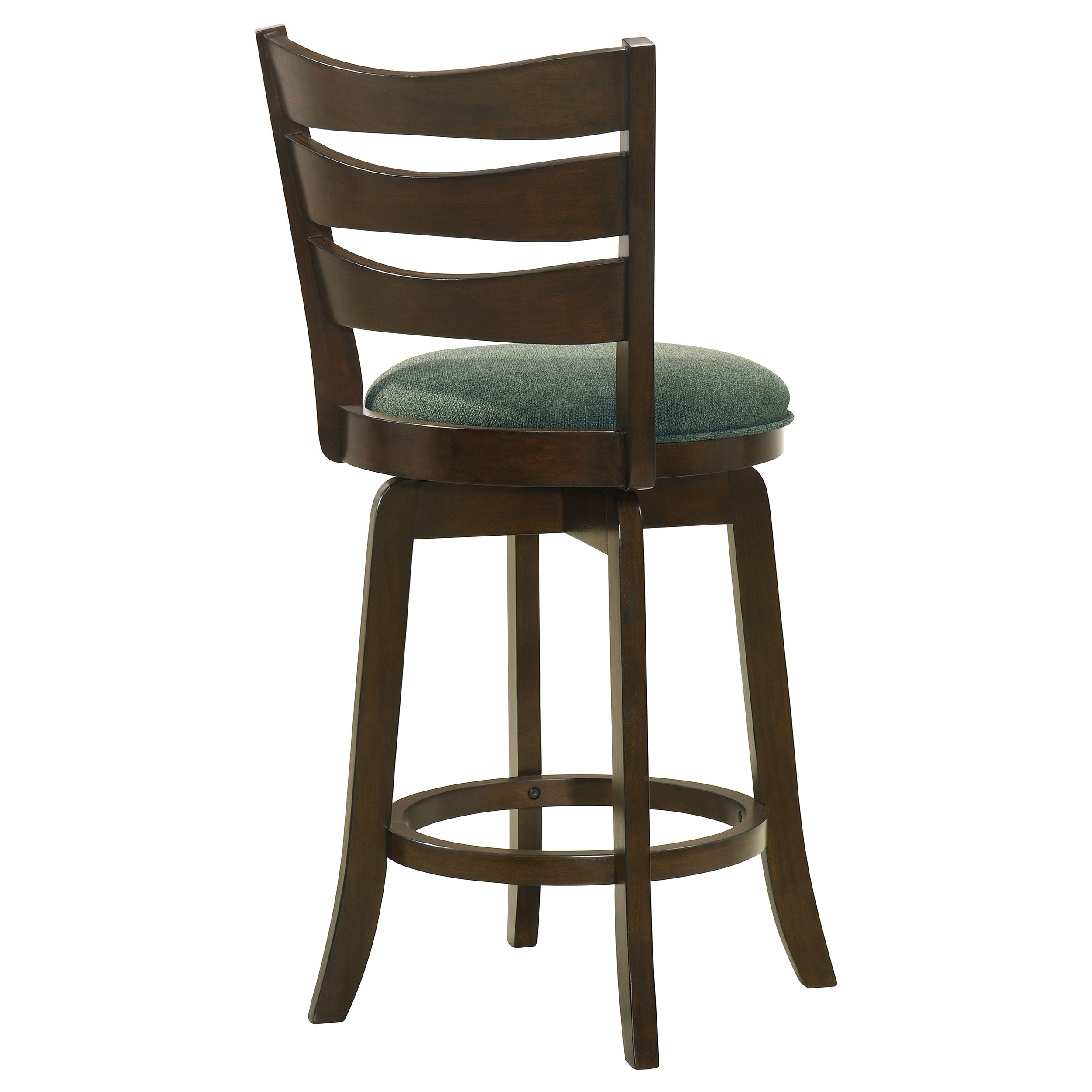 Murphy Wood Counter Height Swivel Bar Chair Hunter Green — view 7