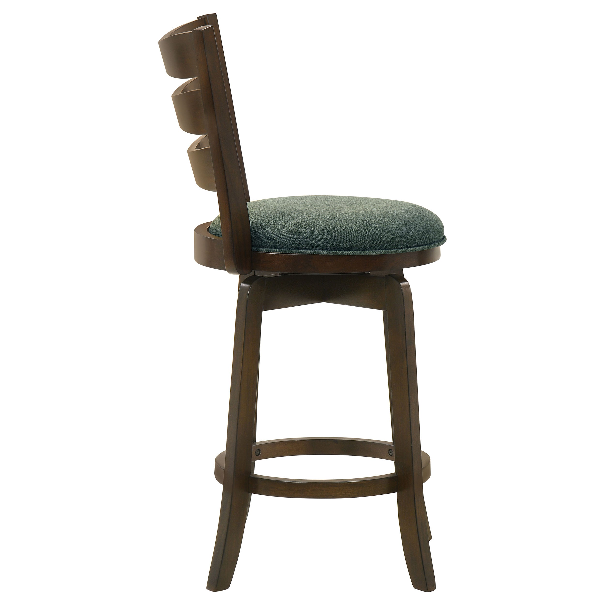 Murphy Wood Counter Height Swivel Bar Chair Hunter Green — view 8
