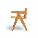 Chandigarh Arm Dining Chair With Natural Cane Design (Set of 2)