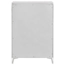 Cassia - 5-Drawer Bedroom Chest Of Drawers - White High Gloss