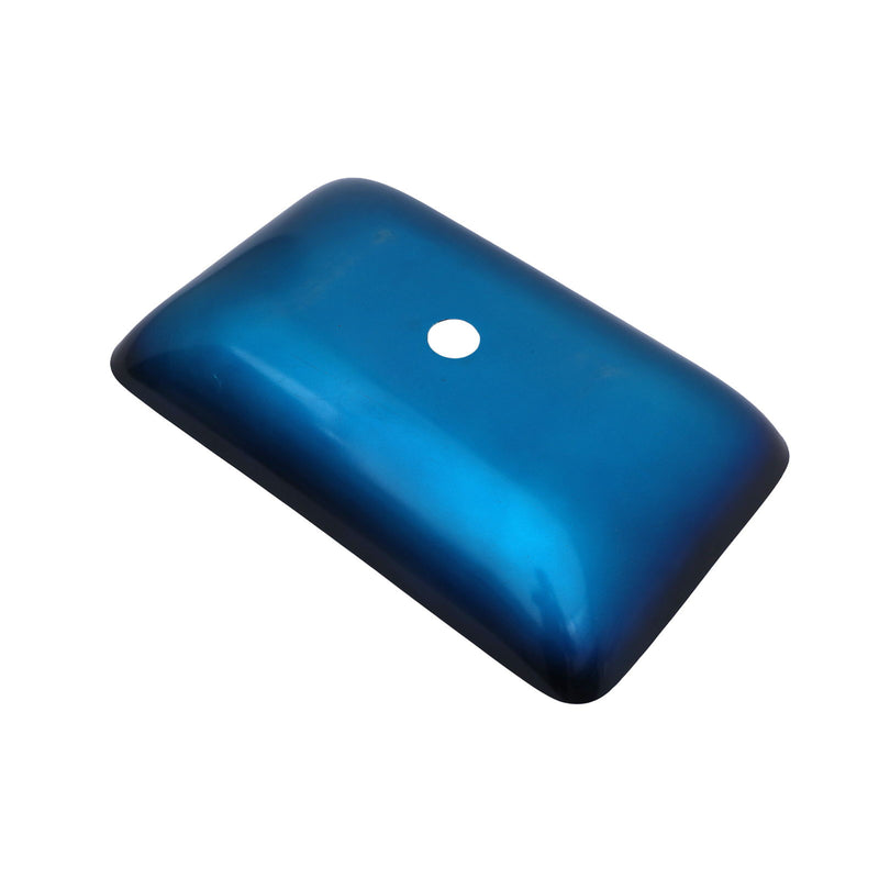 Gradient Tempered Glass Vessel Sink With Pop-Up Drain