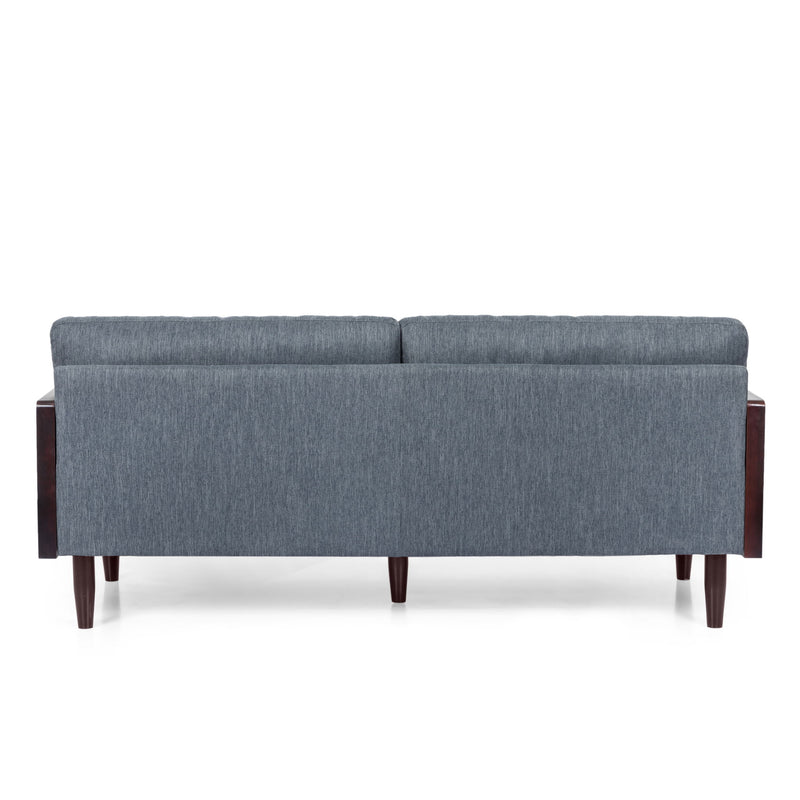 Mid - Century 3 Seater Sofa With Pillow Cushions