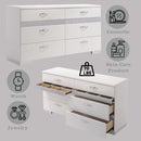 Naima II - Dresser - White High Gloss - Atlantic Fine Furniture Inc