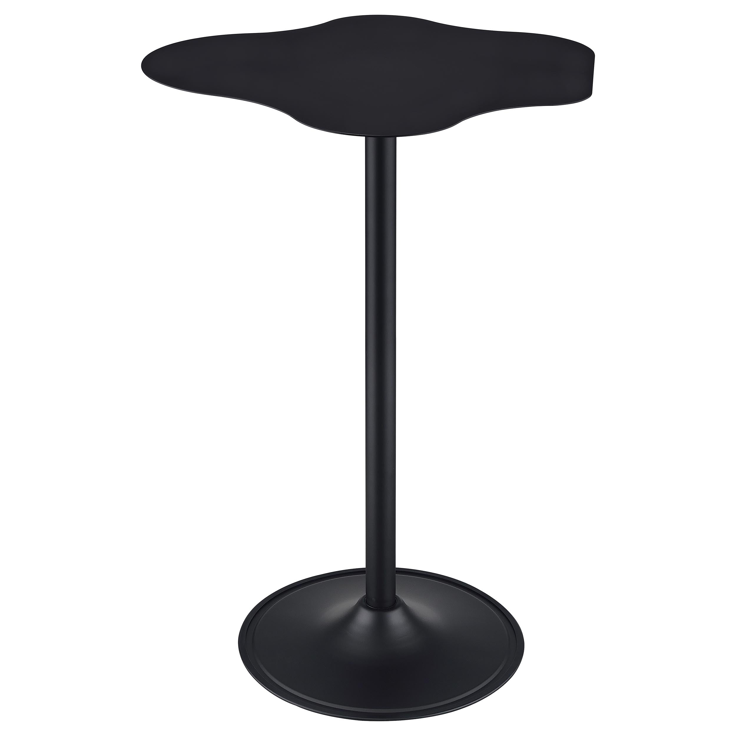 Keanu Curved 29-inch Cloud-Shaped Bistro Bar Table Black — view 1