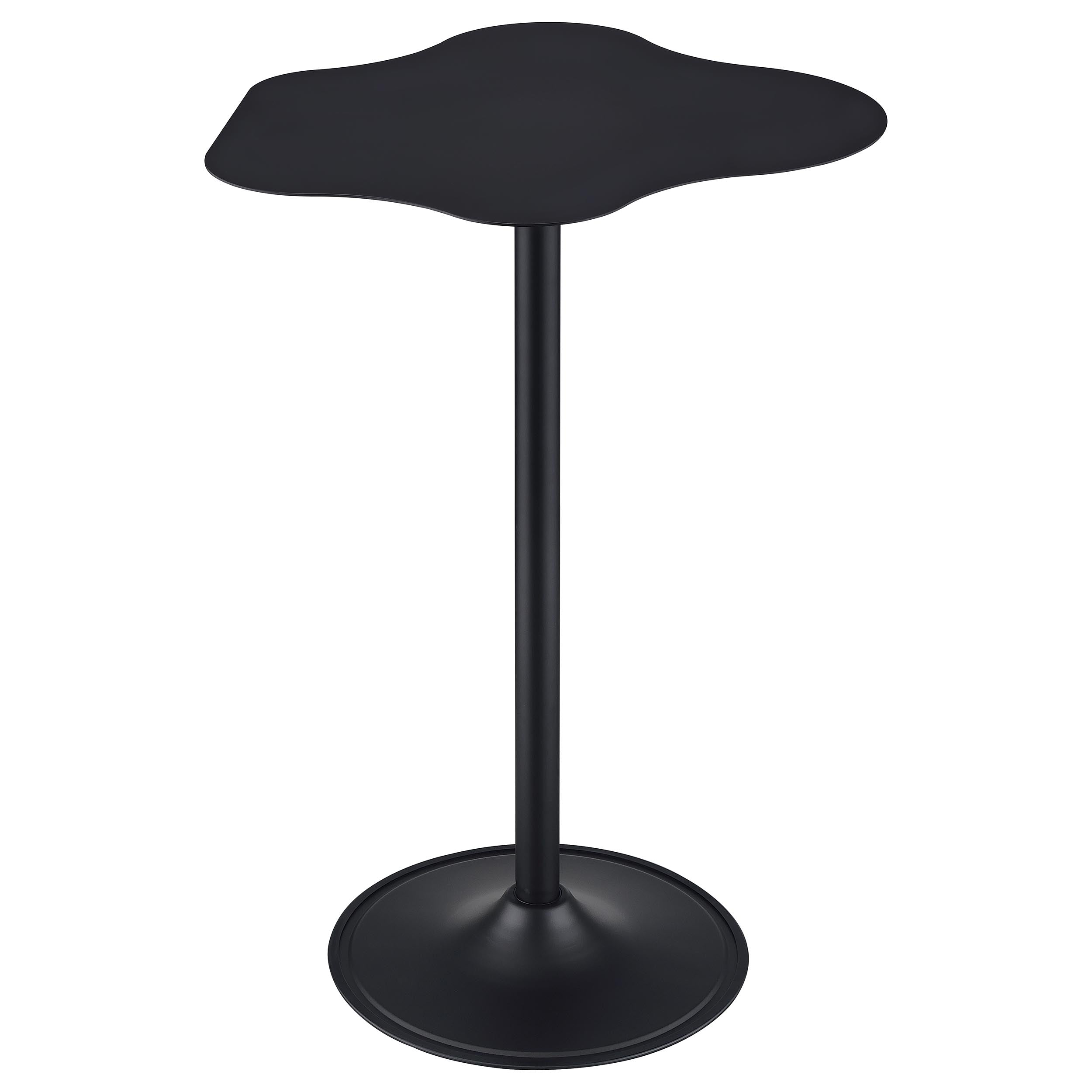 Keanu Curved 29-inch Cloud-Shaped Bistro Bar Table Black — view 5