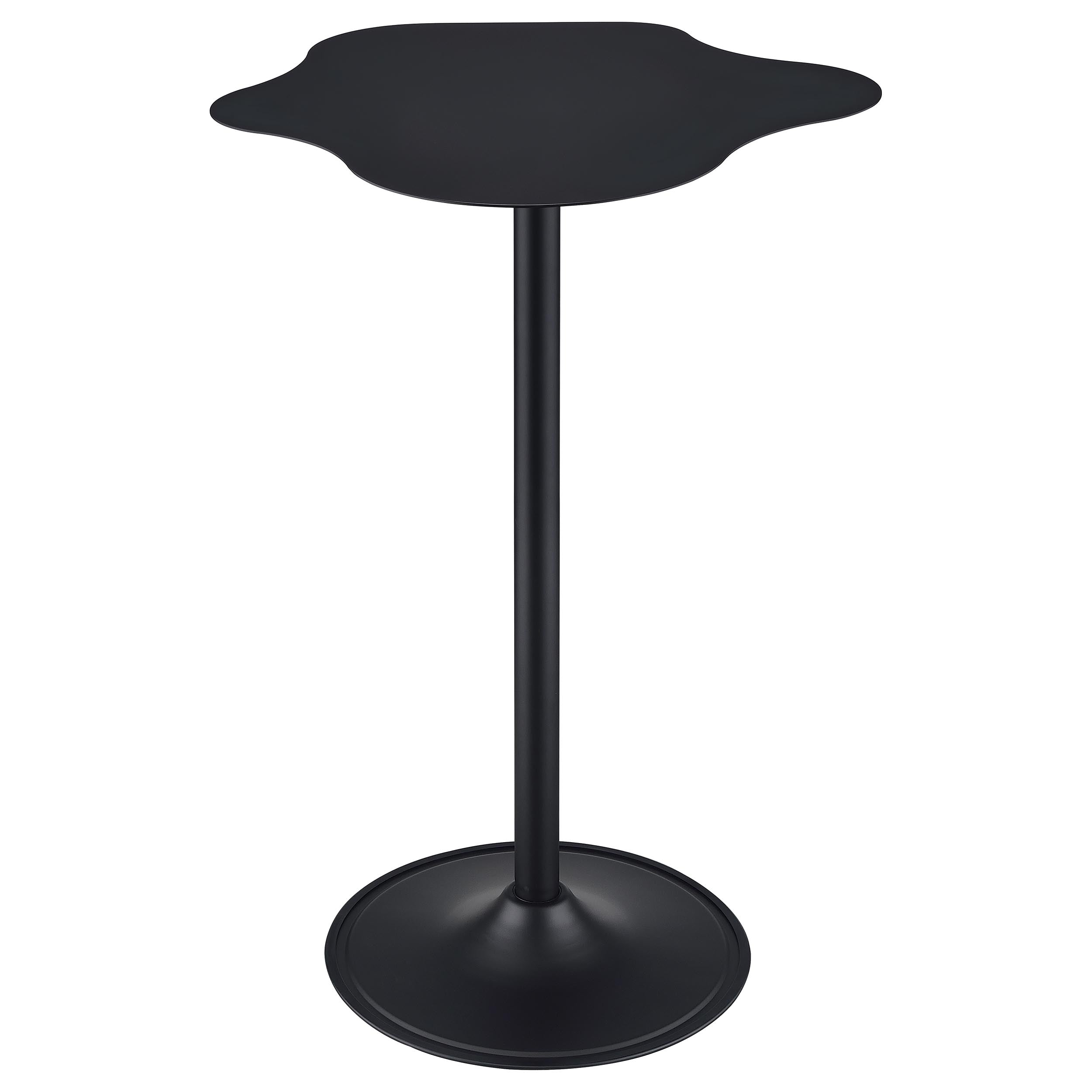 Keanu Curved 29-inch Cloud-Shaped Bistro Bar Table Black — view 6