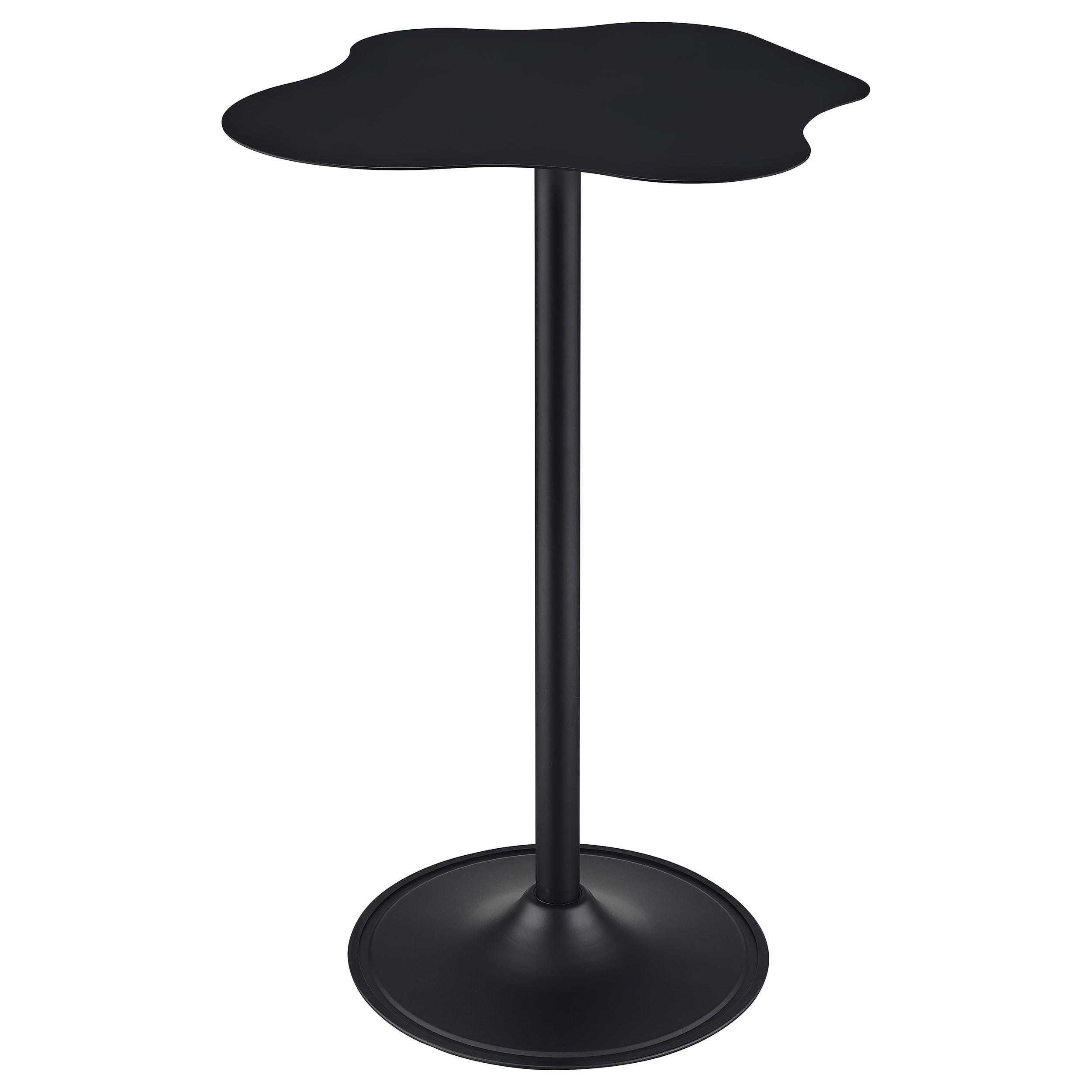 Keanu Curved 29-inch Cloud-Shaped Bistro Bar Table Black — view 7