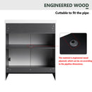 Contemporary Freestanding Bathroom Vanity With Resin Sink & Soft-Close Cabinet Doors