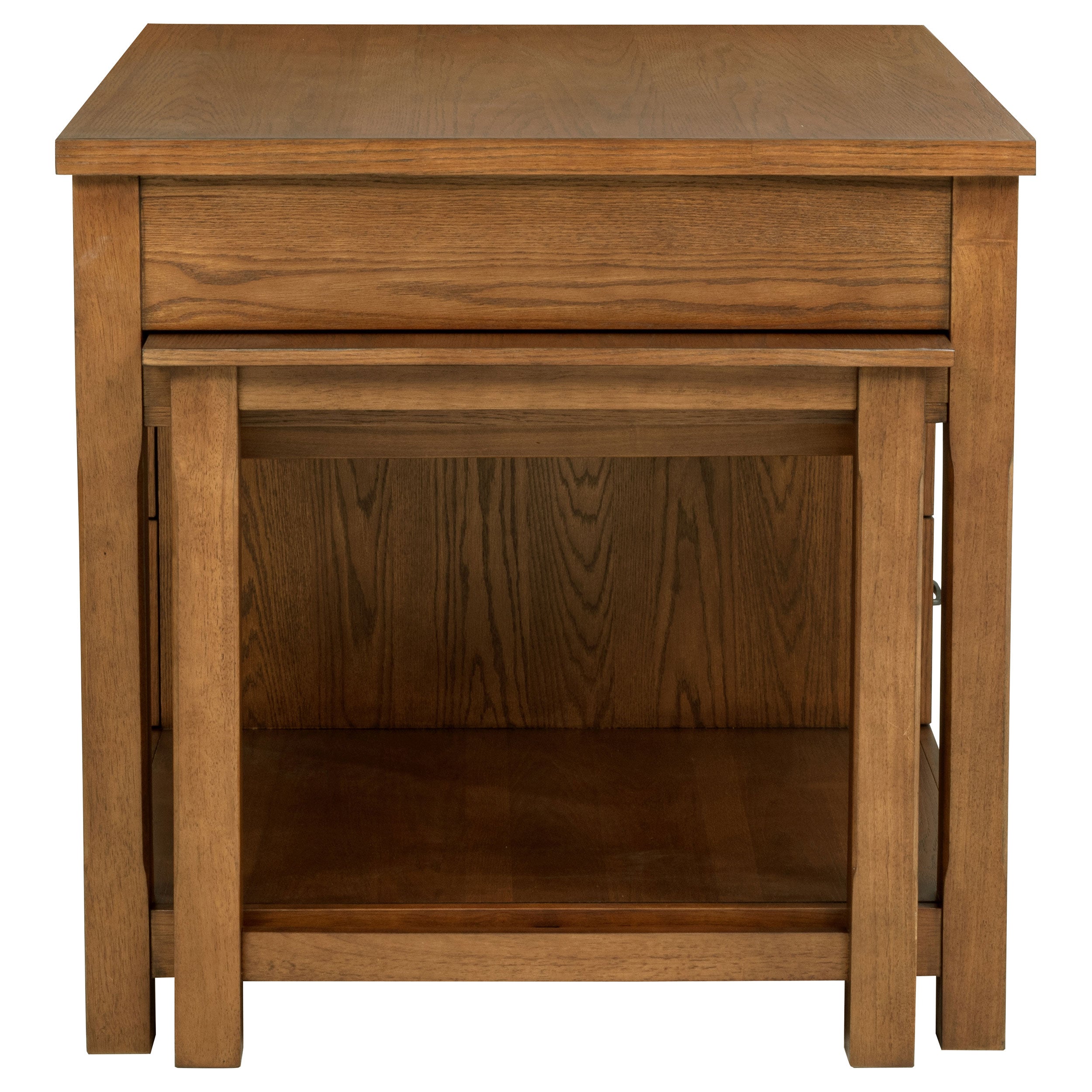 Mayfair 3-piece Kitchen Island with Extension Table Dark Oak — view 8