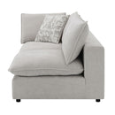 Marisa - Modular Left Facing Loveseat With 2 Pillows - Beige Boucle