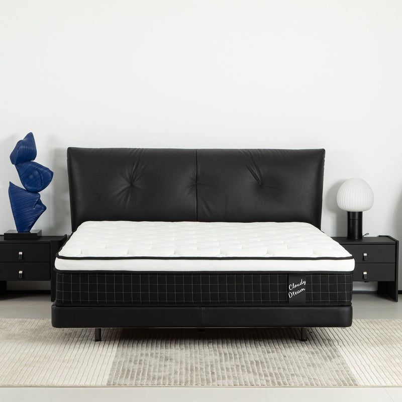 12" Hybrid Mattress With Individual Pocket Spring, Comortable Memory Foam