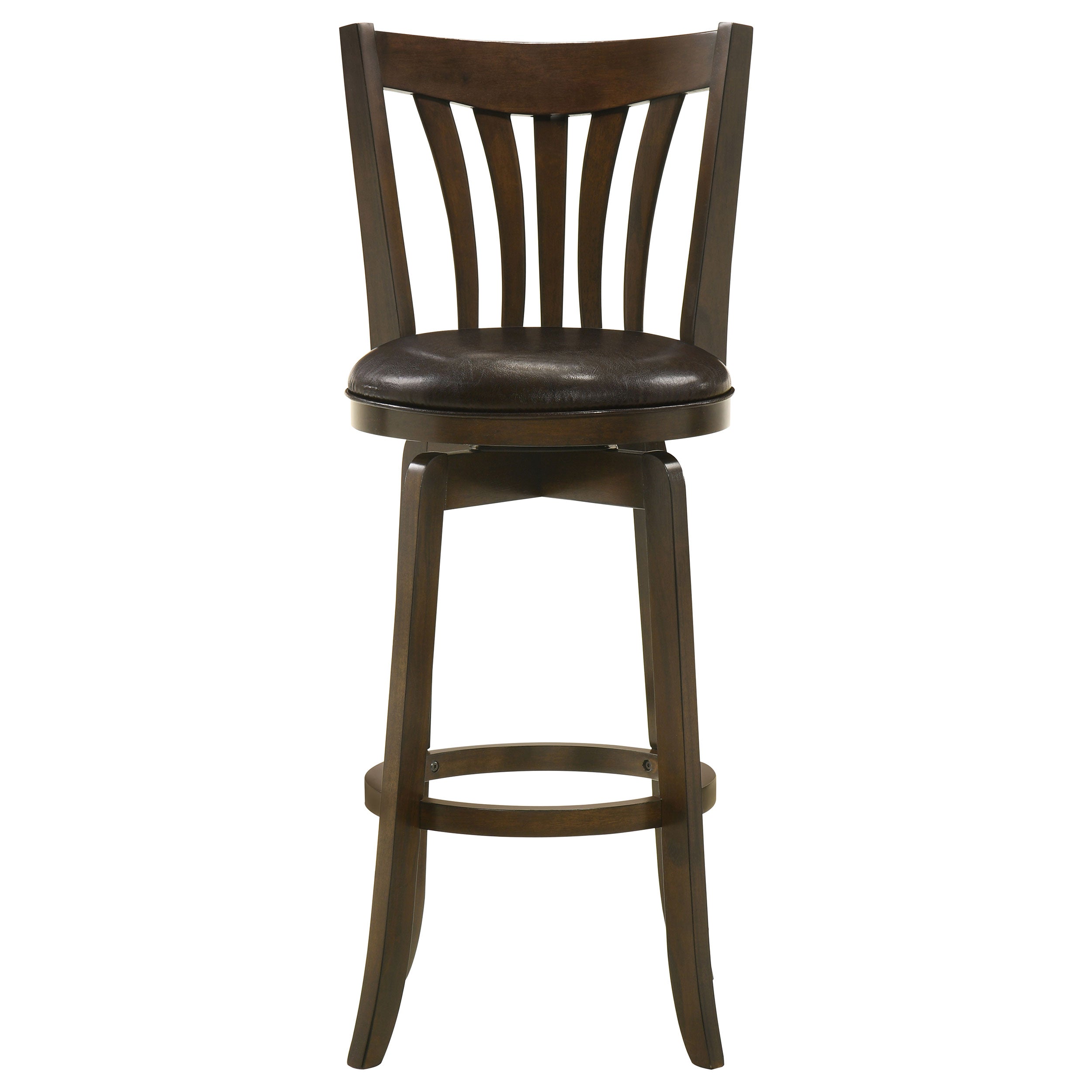 Lambert Wood Pub Height Swivel Bar Chair Dark Cherry — view 3