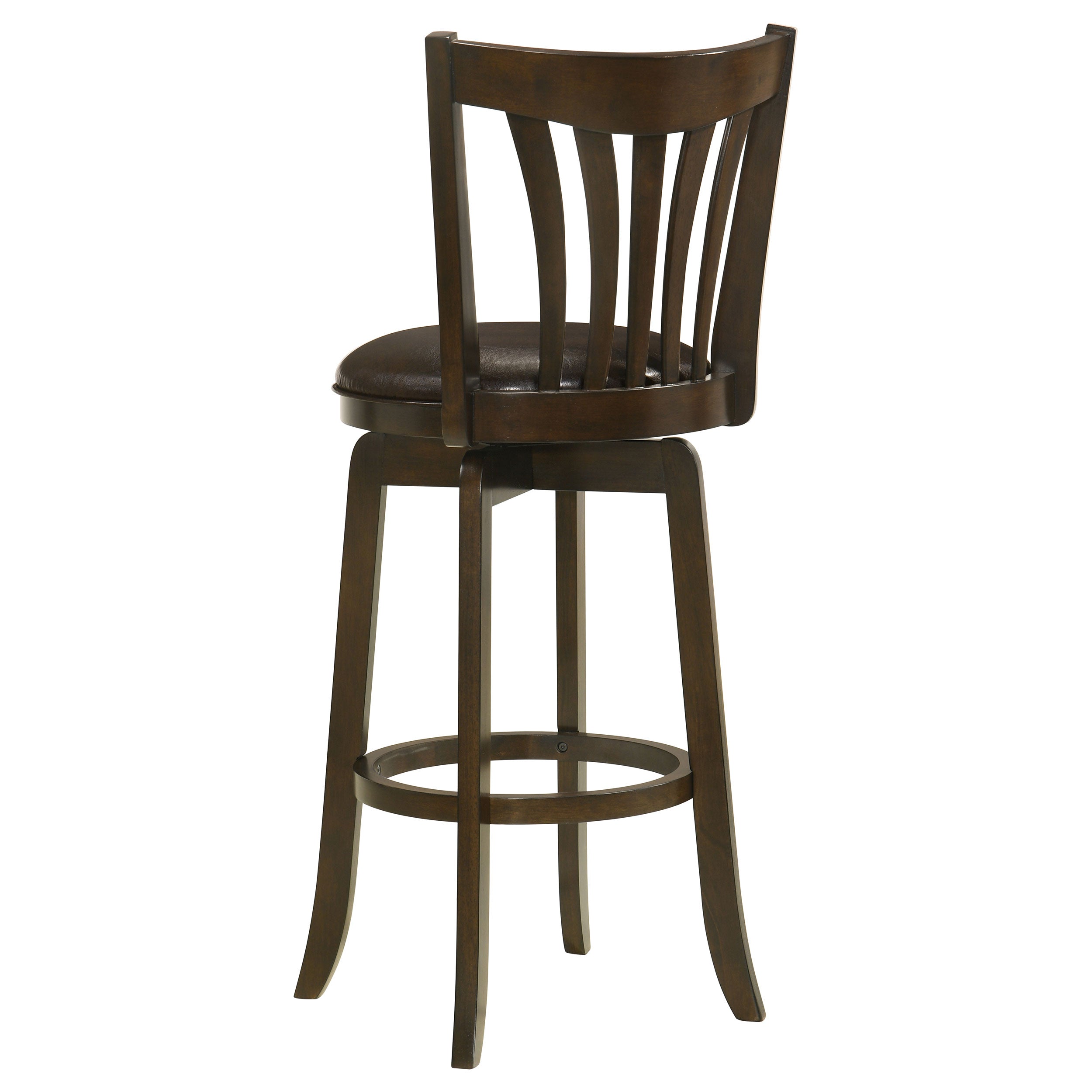 Lambert Wood Pub Height Swivel Bar Chair Dark Cherry — view 6