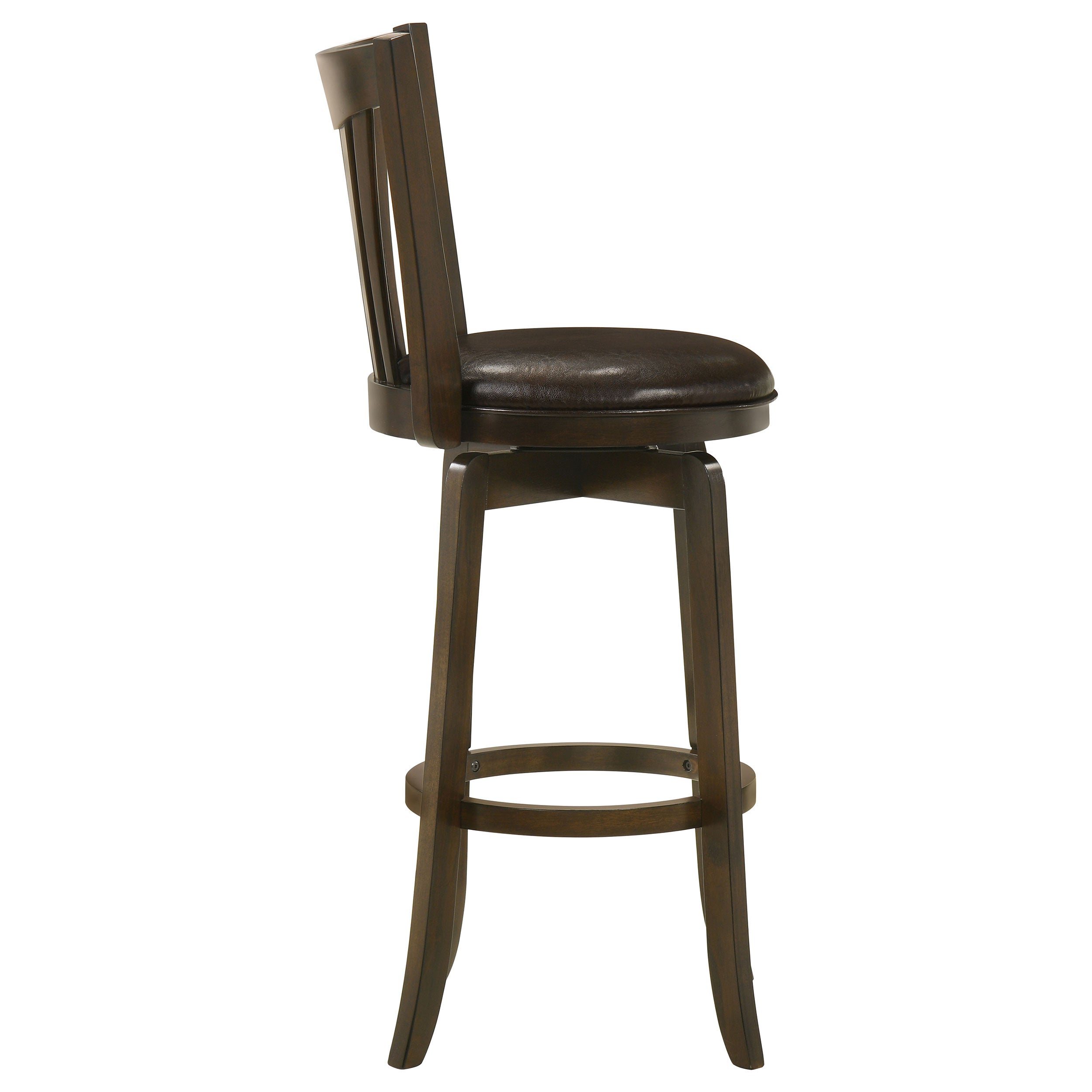 Lambert Wood Pub Height Swivel Bar Chair Dark Cherry — view 8