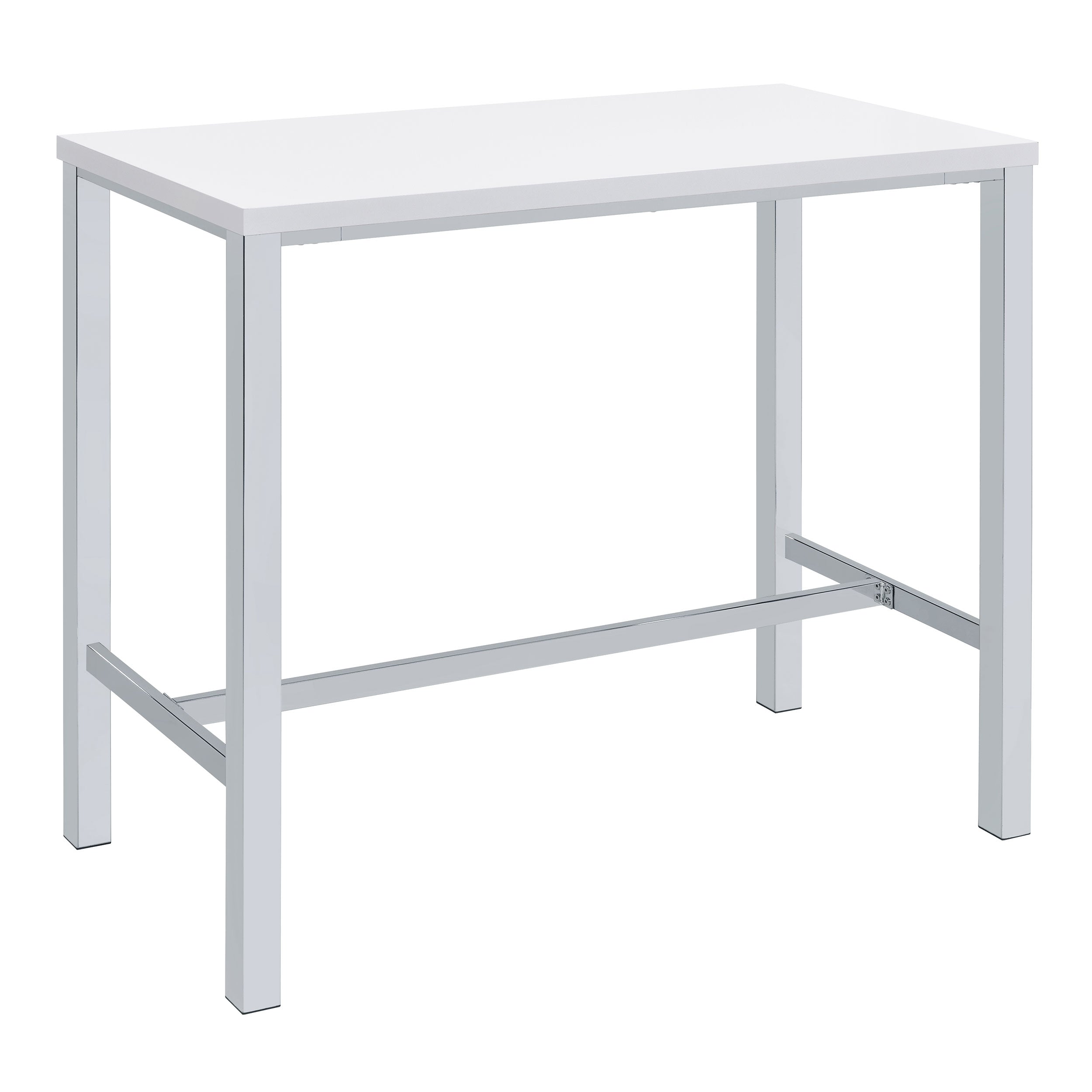 Natividad 5-piece Pub Height Bar Table Set White High Gloss — view 3