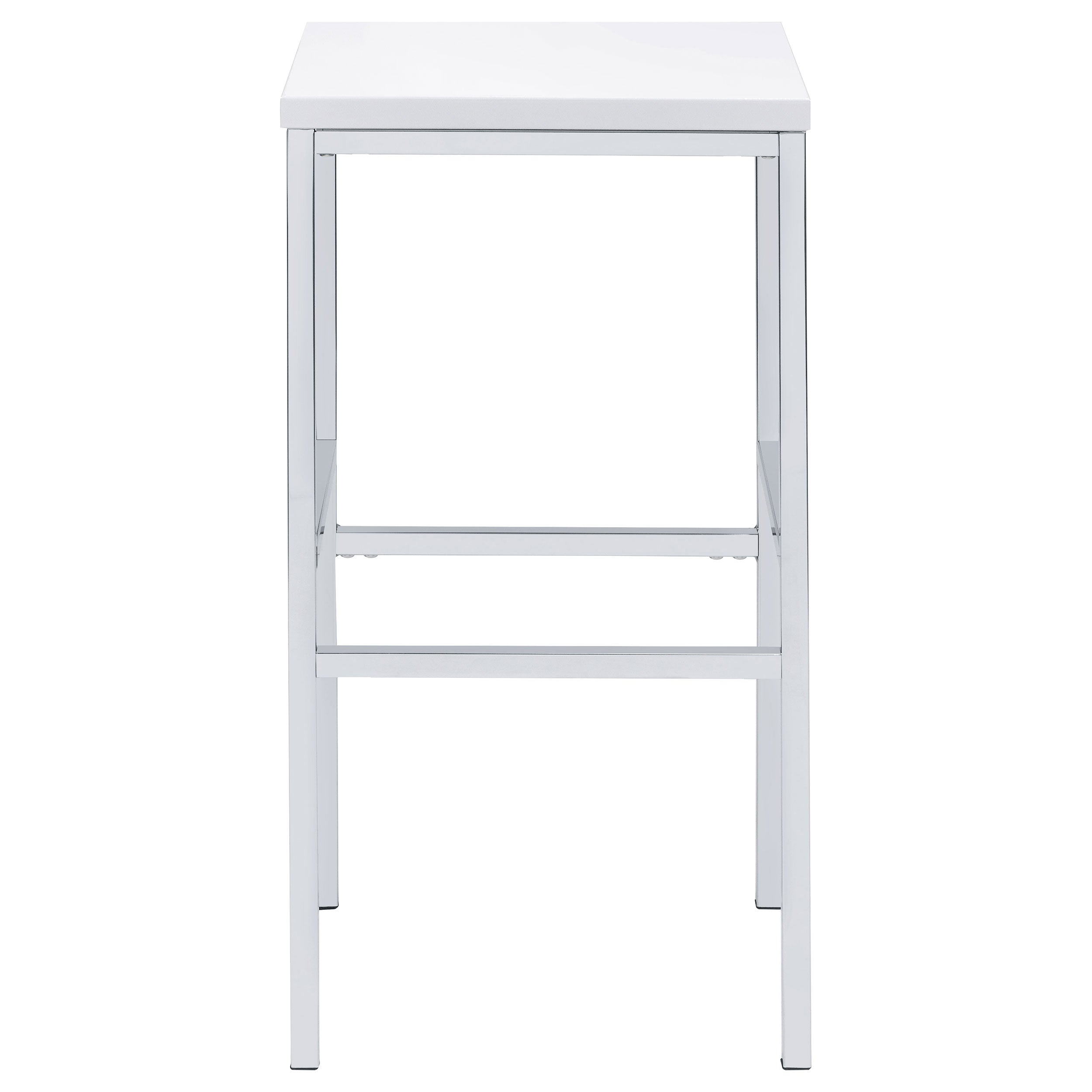 Natividad 5-piece Pub Height Bar Table Set White High Gloss — view 6