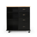 Yohaan - Contemporary Kitchen Cart With Wheels