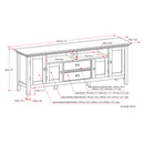 Redmond - TV Media Stand - Hickory Brown