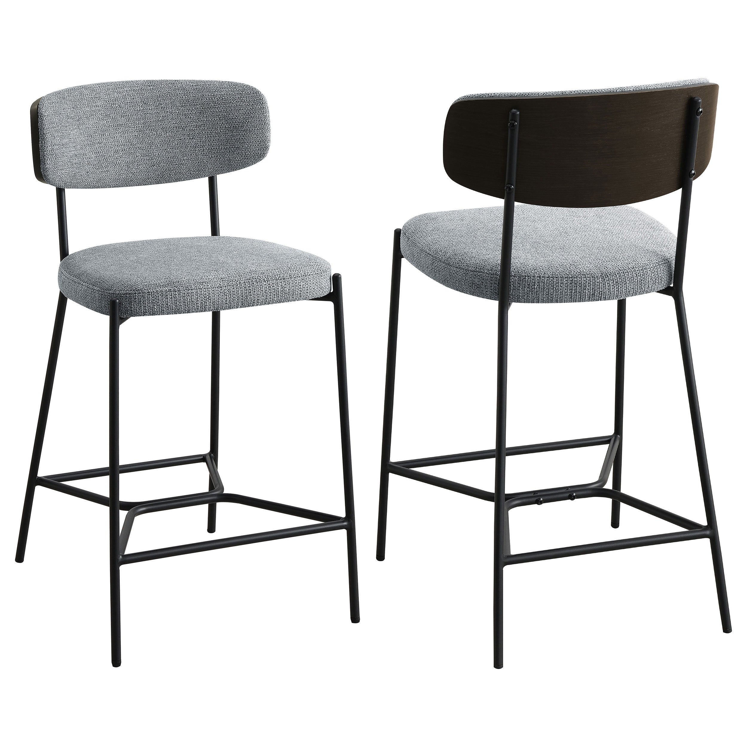 Elison Counter Height Bar Stool Grey (Set of 2) — view 1