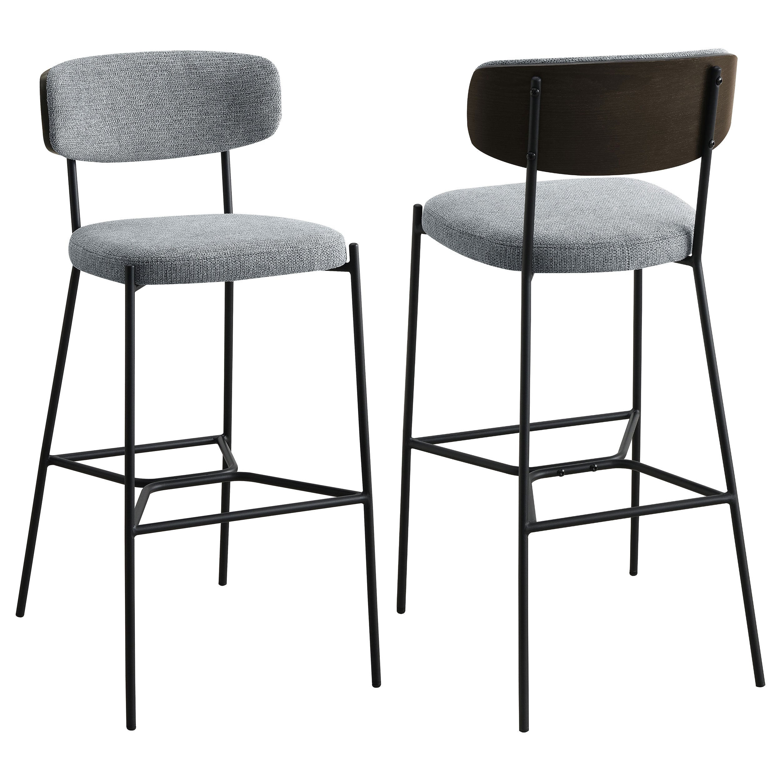Elison Pub Height Bar Stool Grey (Set of 2) — view 1