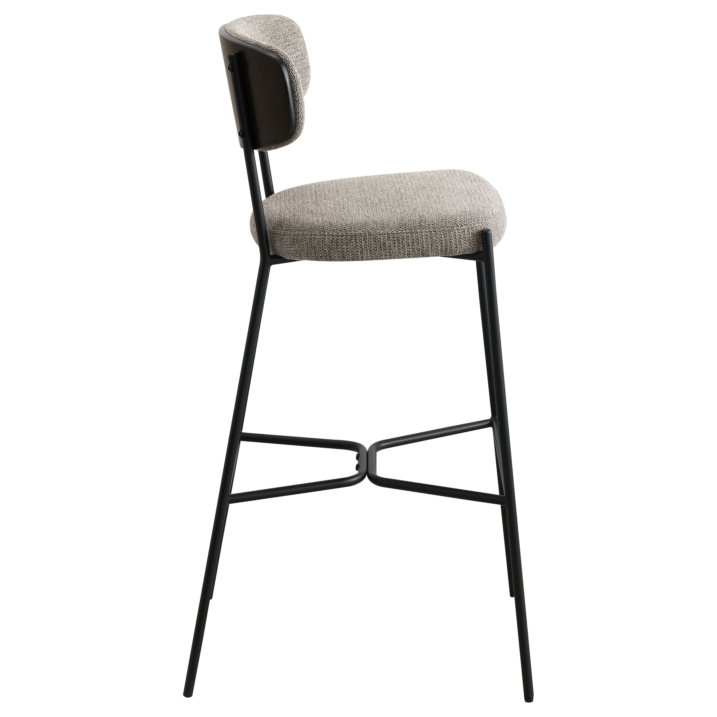 Elison Pub Height Bar Stool Light Brown (Set of 2) — view 9