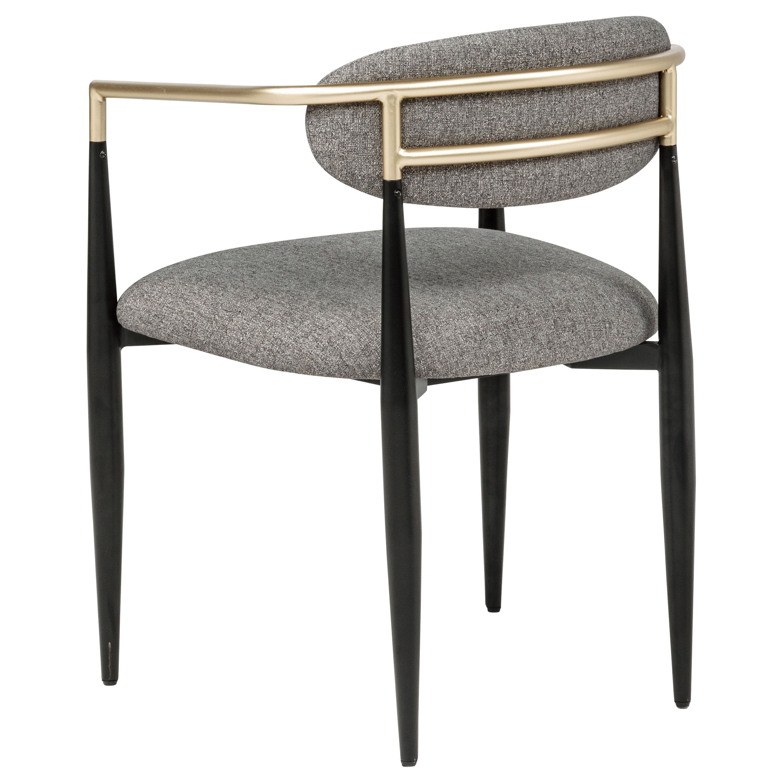 Bradbury Fabric Upholstered Dining Arm Chair Grey (Set of 2) — view 7