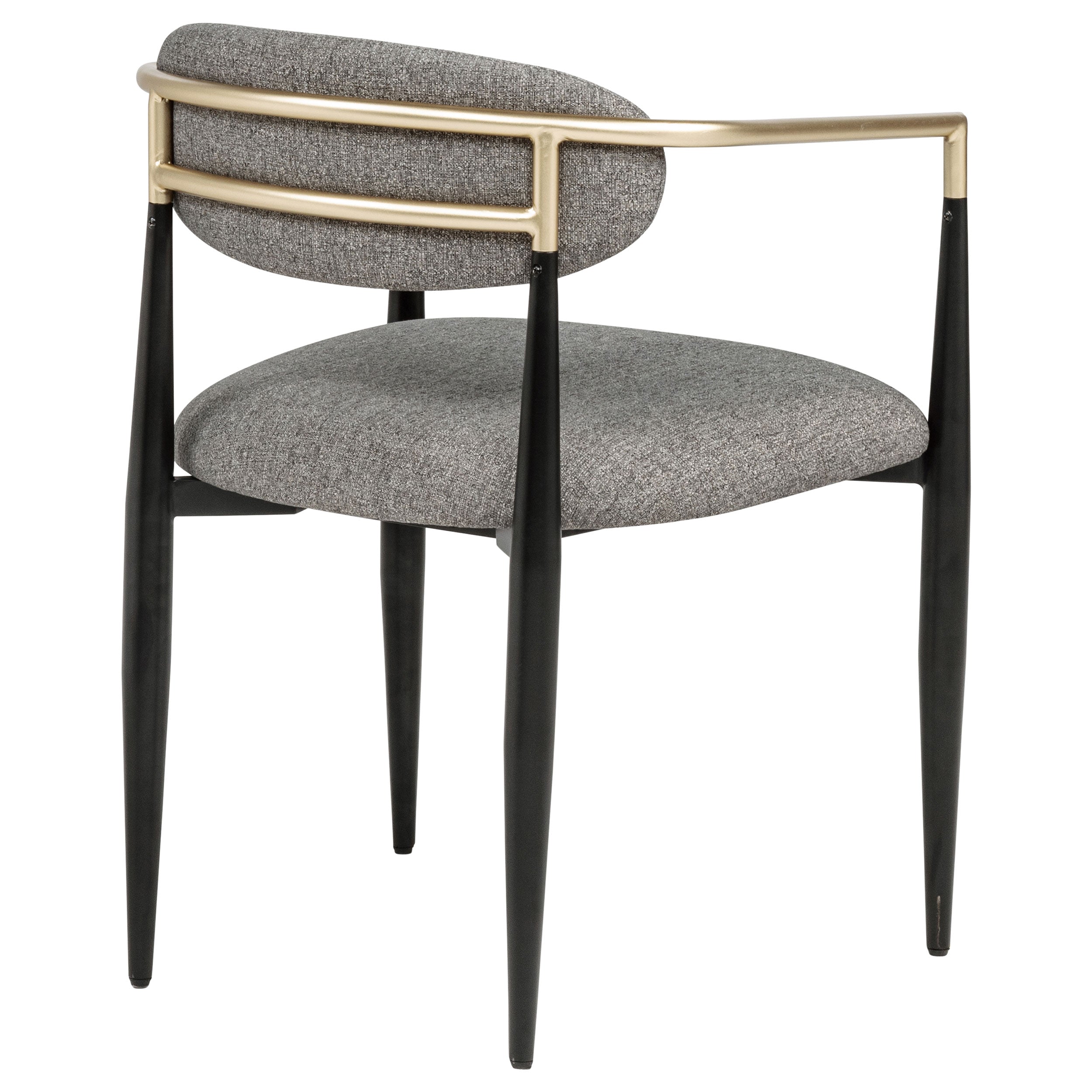 Bradbury Fabric Upholstered Dining Arm Chair Grey (Set of 2) — view 8