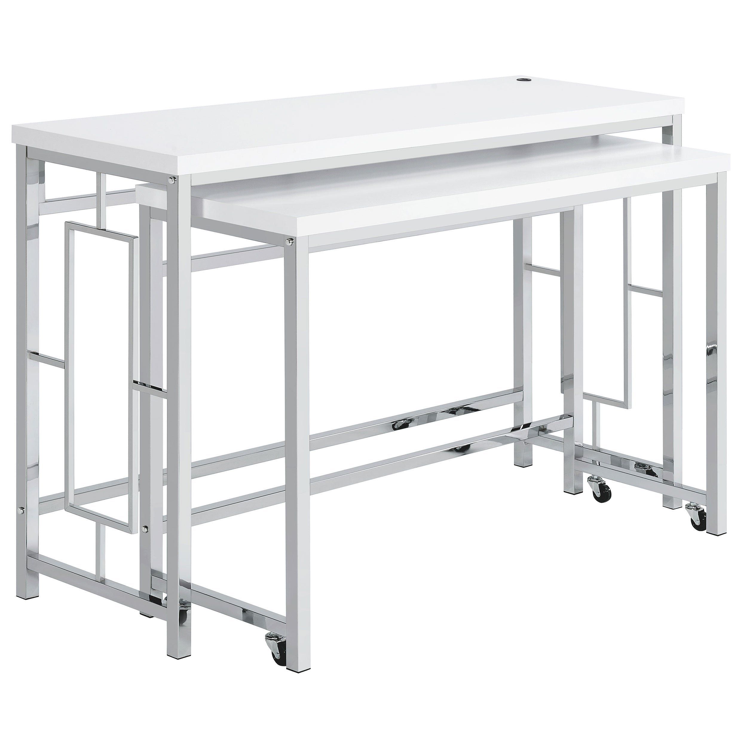 Jackson 4-piece Multipurpose Counter Height Table Set White — view 3