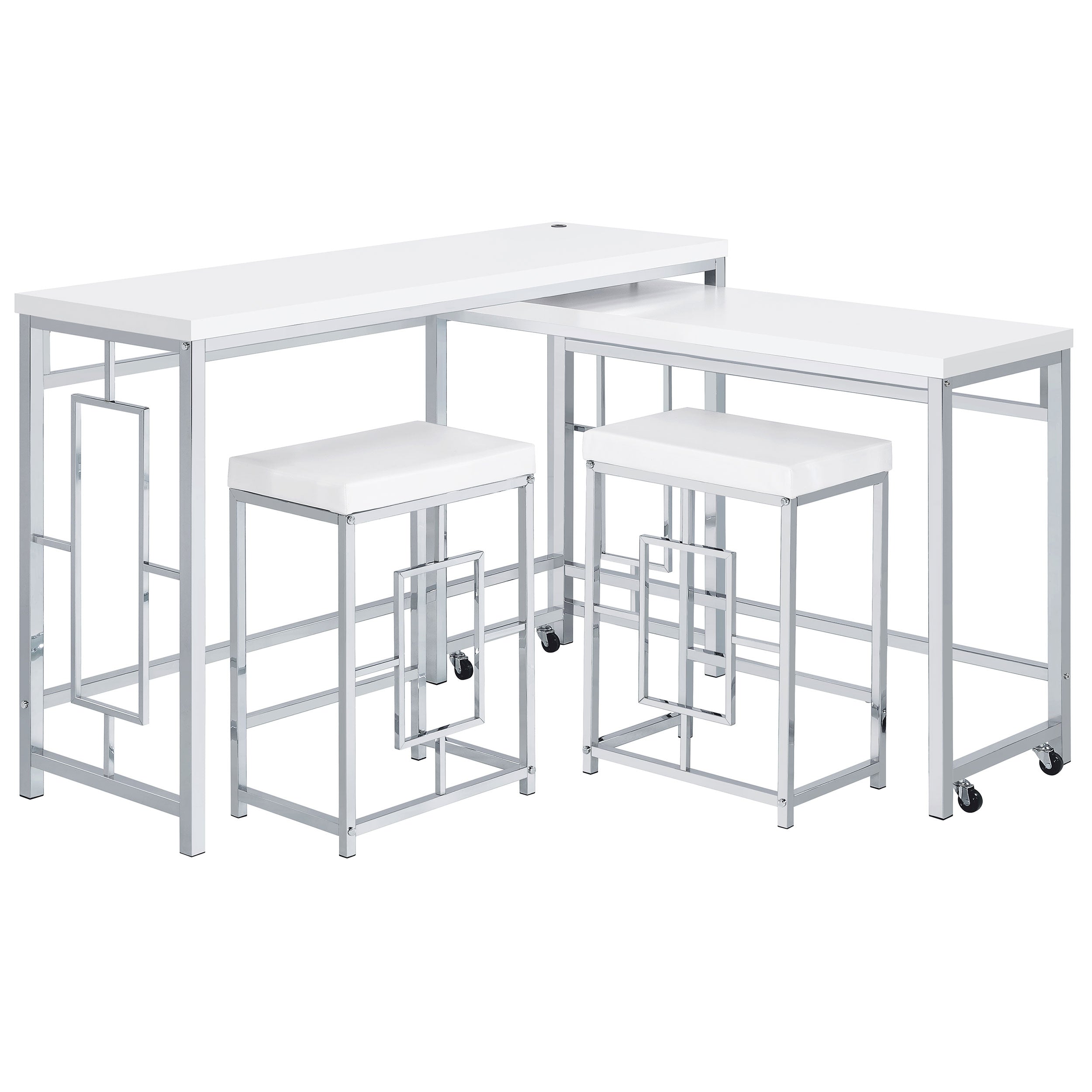 Jackson 4-piece Multipurpose Counter Height Table Set White — view 5