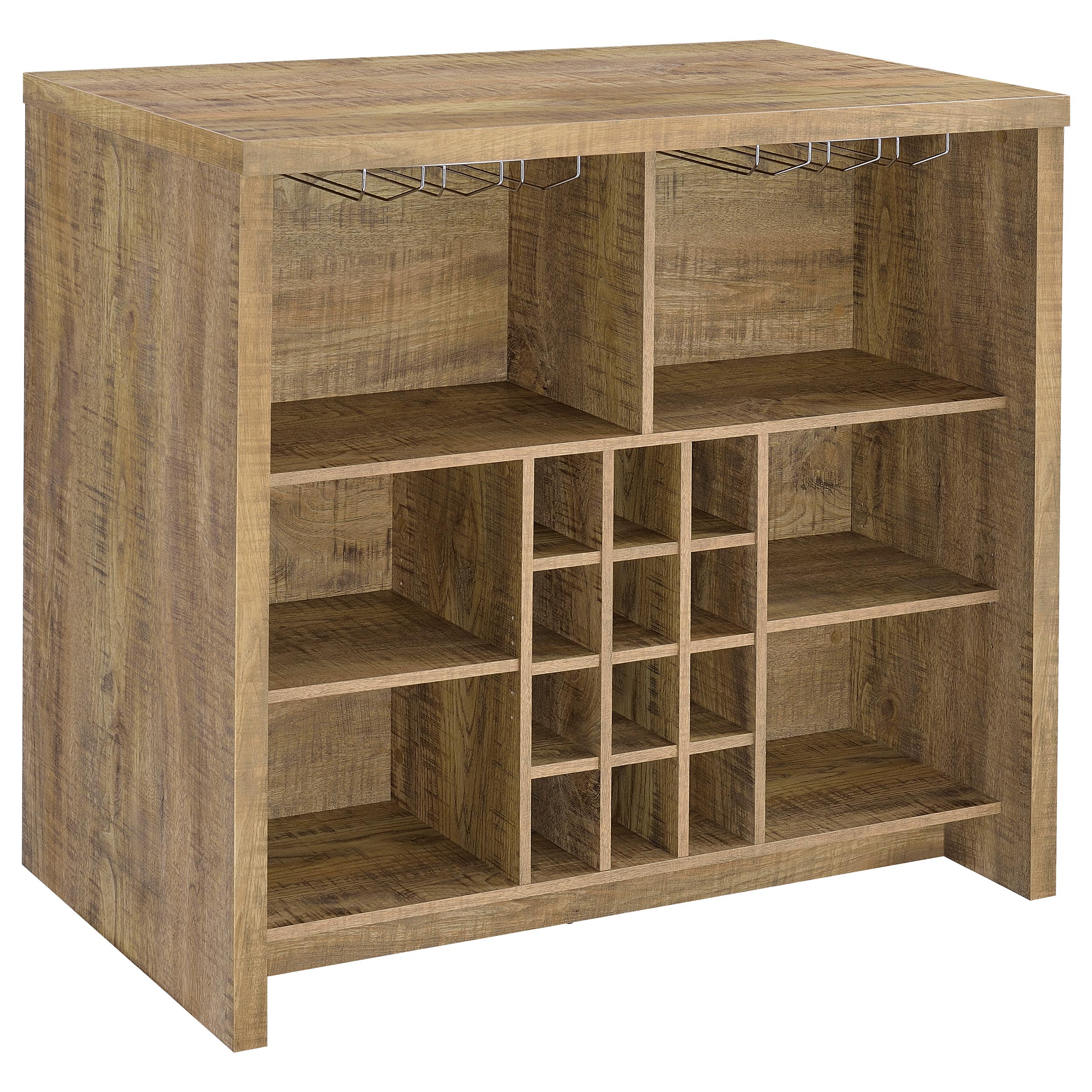 Topanga Engineered Wood Freestanding Home Bar Mango — view 1