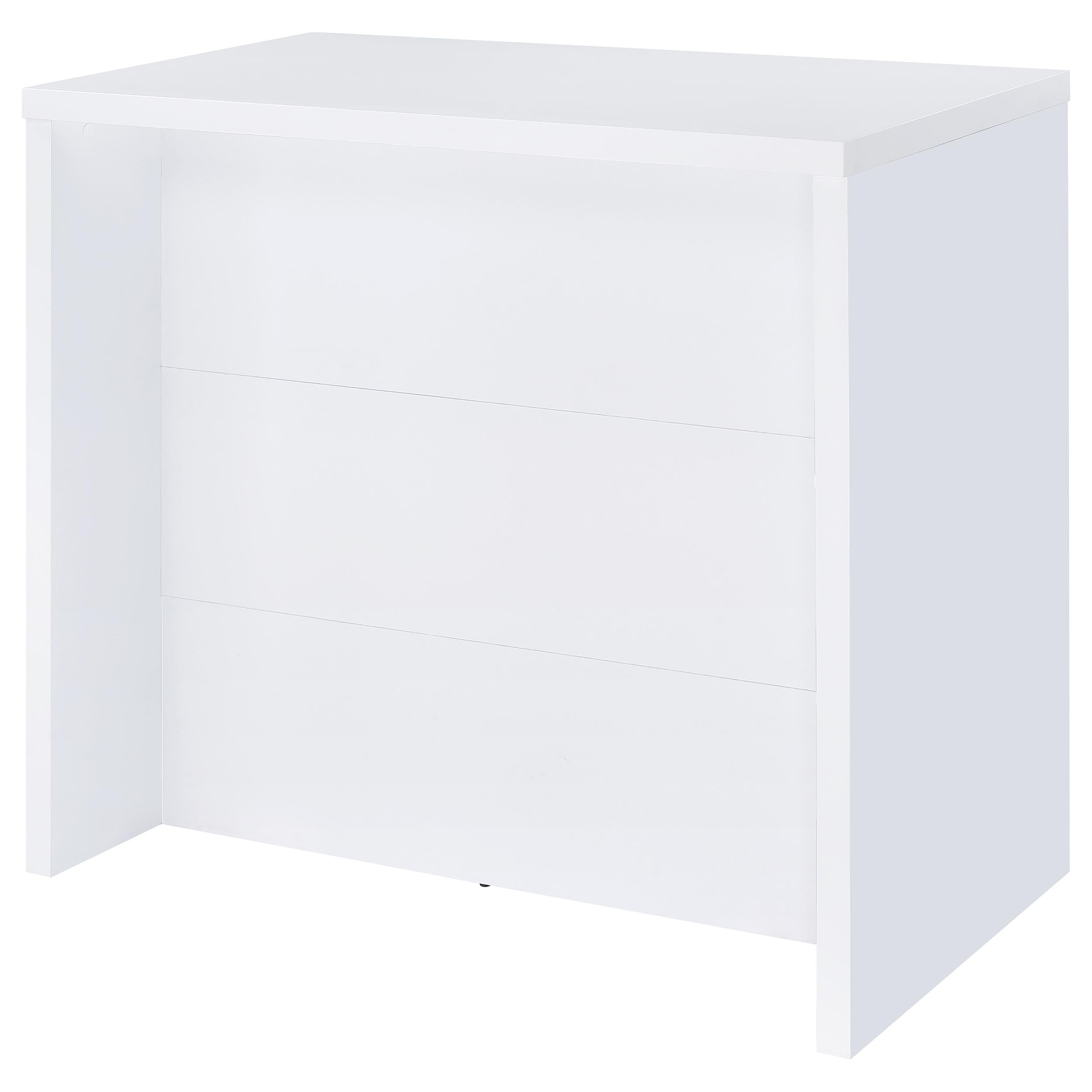 Topanga Engineered Wood Freestanding Home Bar White — view 6