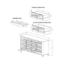 Brenda - Dresser With Spacious Drawers - Gray