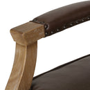 French Country Style Dining Chair With Nailhead Trim