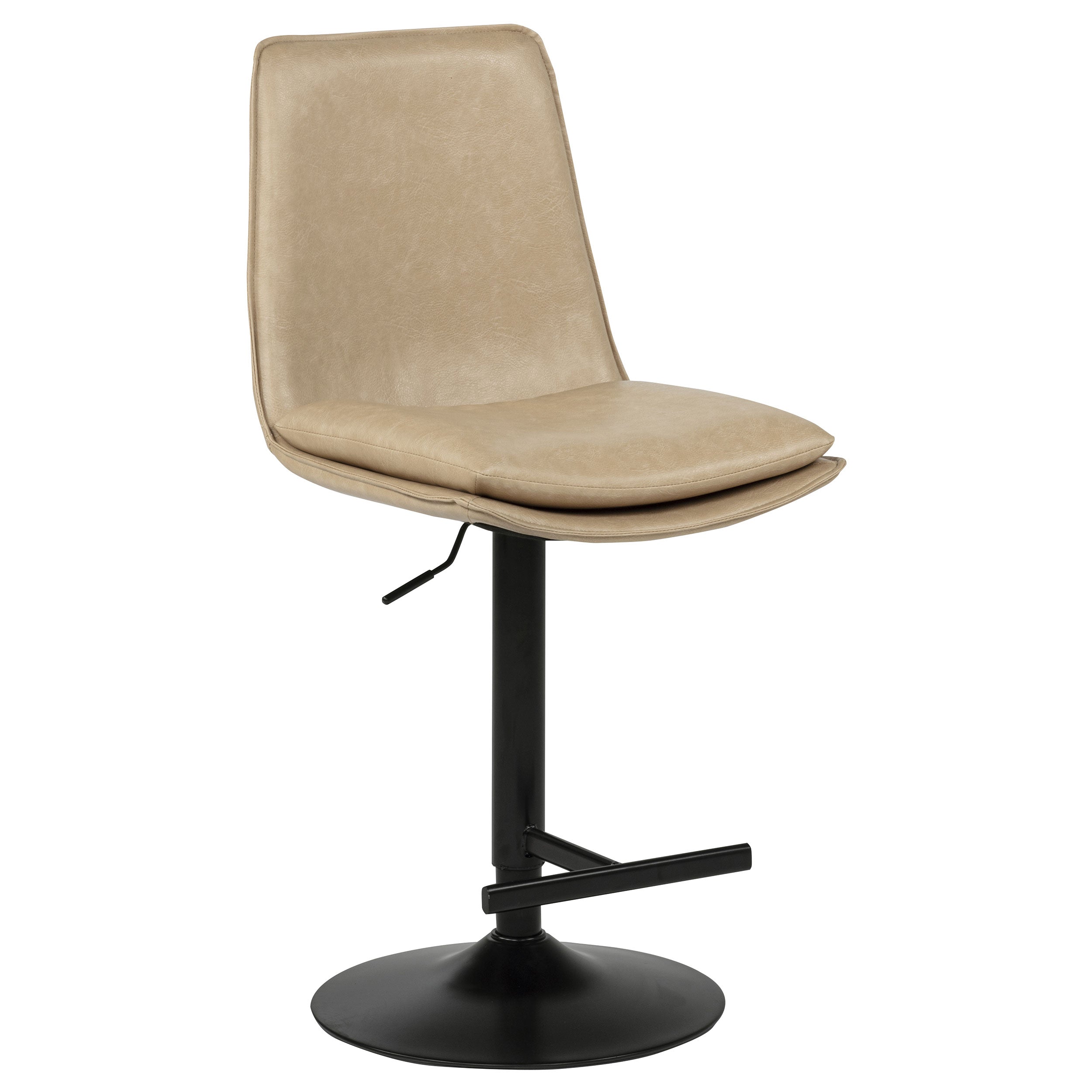2027 Adjustable Bar Chair Tan / Black  — view 3