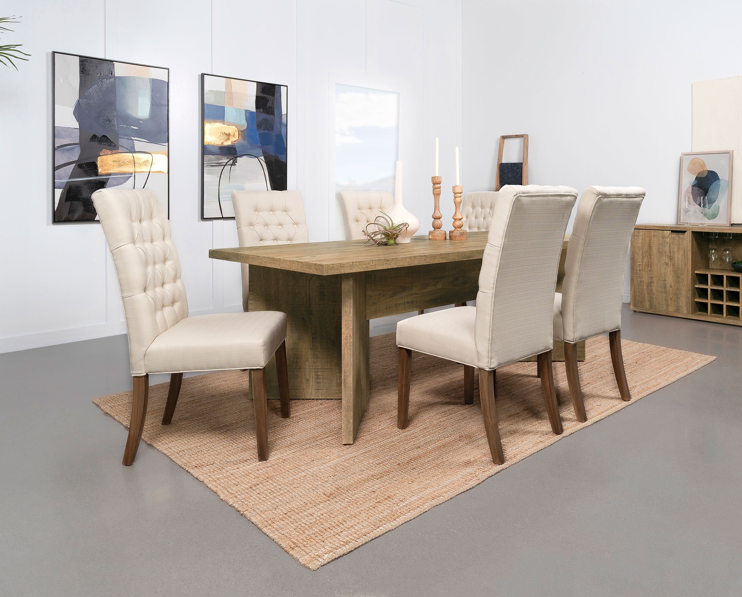 Jamestown 84-inch Composite Wood Dining Table Mango — view 9