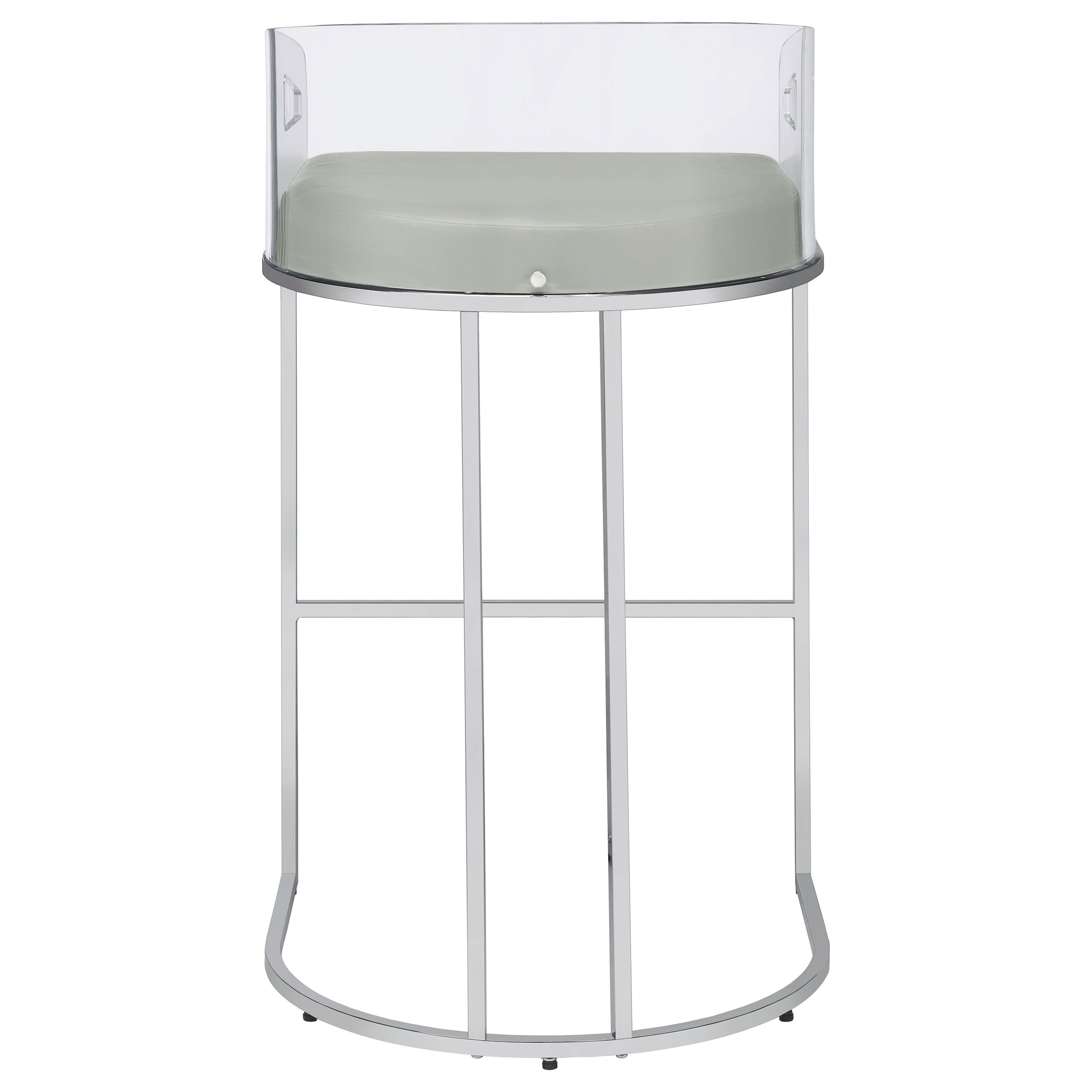 Thermosolis Clear Acrylic Bar Chair Chrome (Set of 2) — view 8