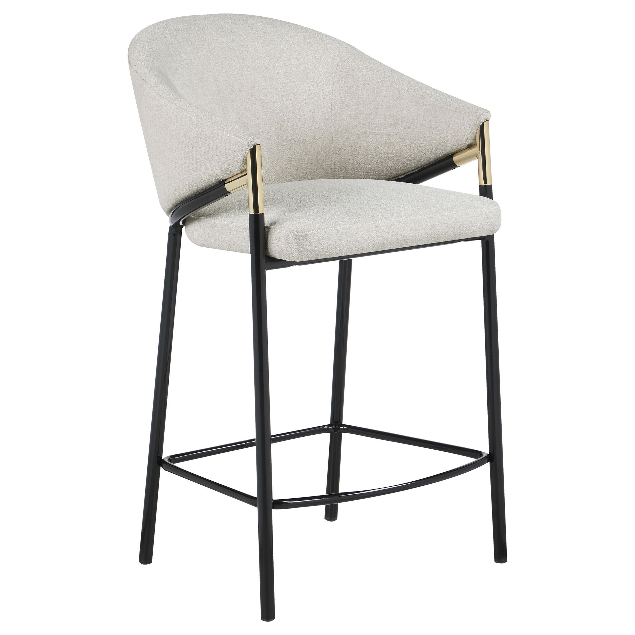 Chadwick Fabric Upholstered Counter Chair Beige (Set of 2) — view 3
