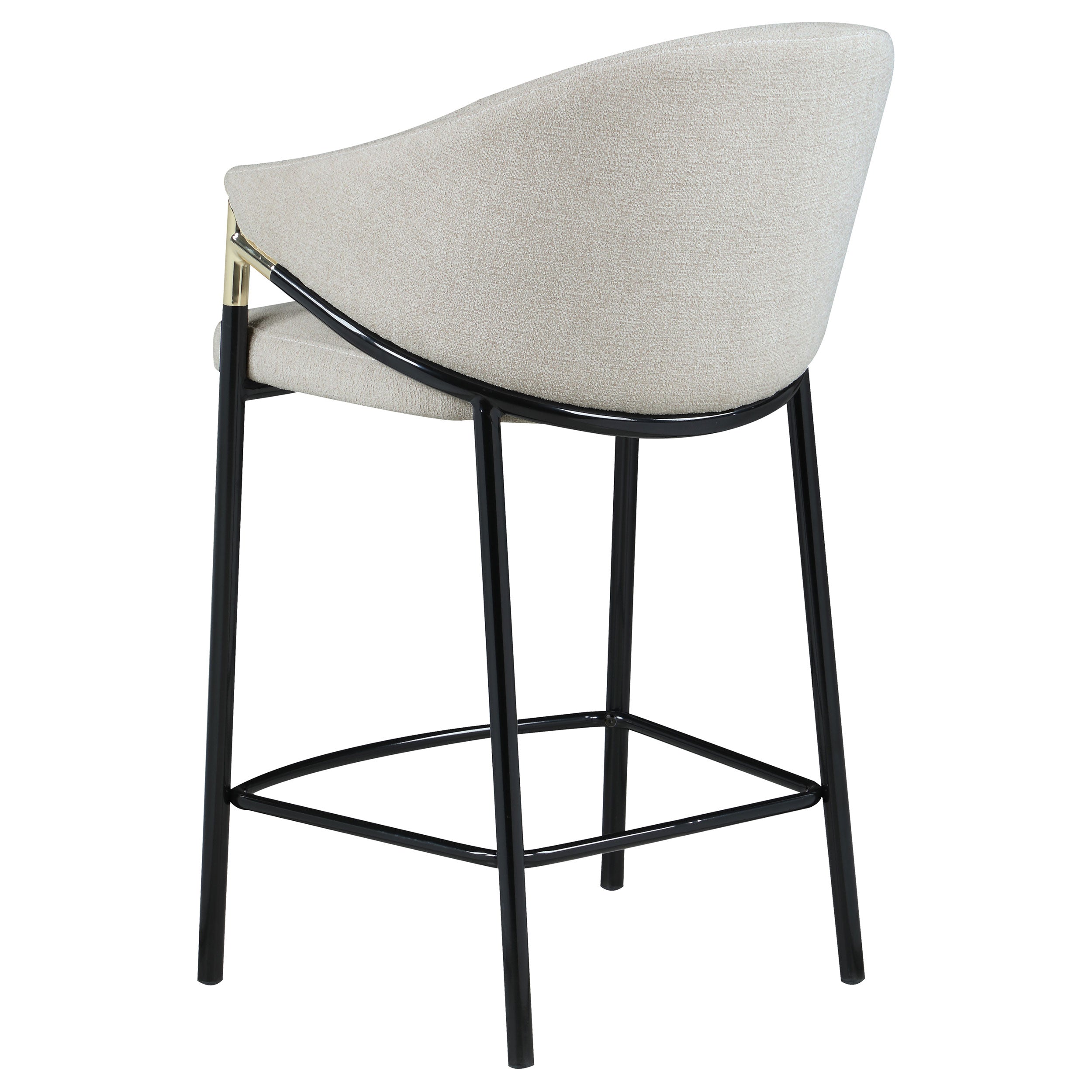 Chadwick Fabric Upholstered Counter Chair Beige (Set of 2) — view 7