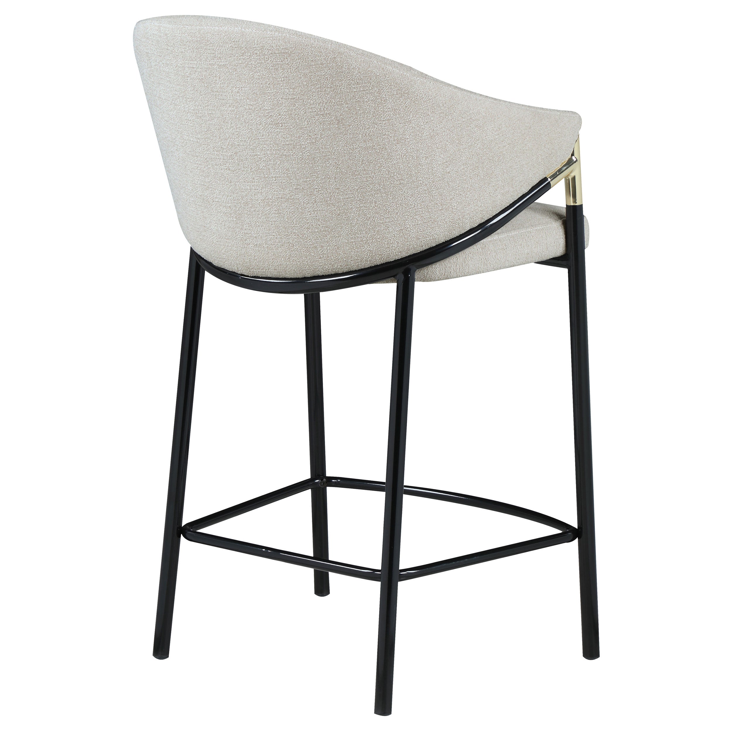 Chadwick Fabric Upholstered Counter Chair Beige (Set of 2) — view 9