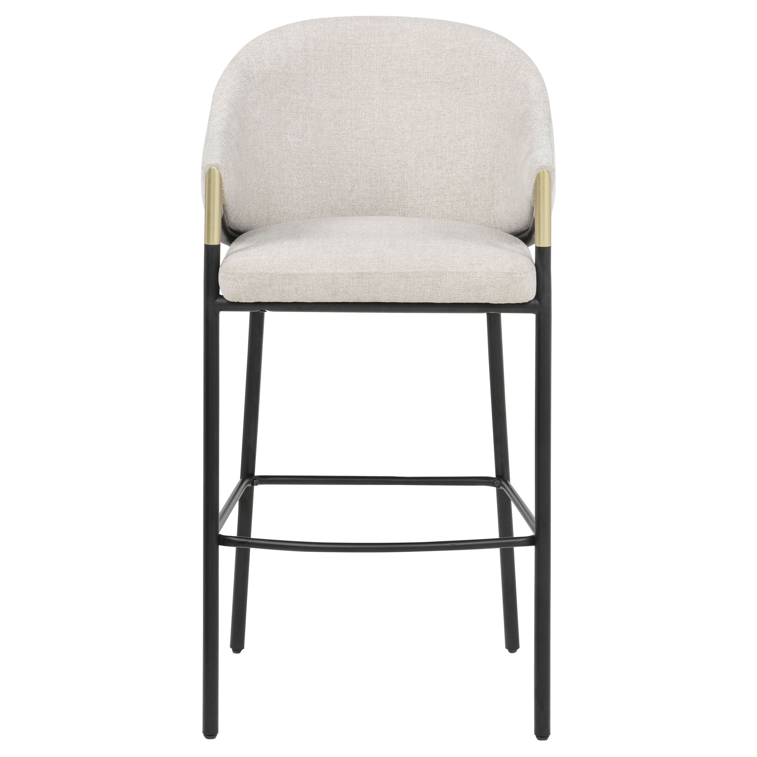Chadwick Fabric Upholstered Bar Chair Beige (Set of 2) — view 3
