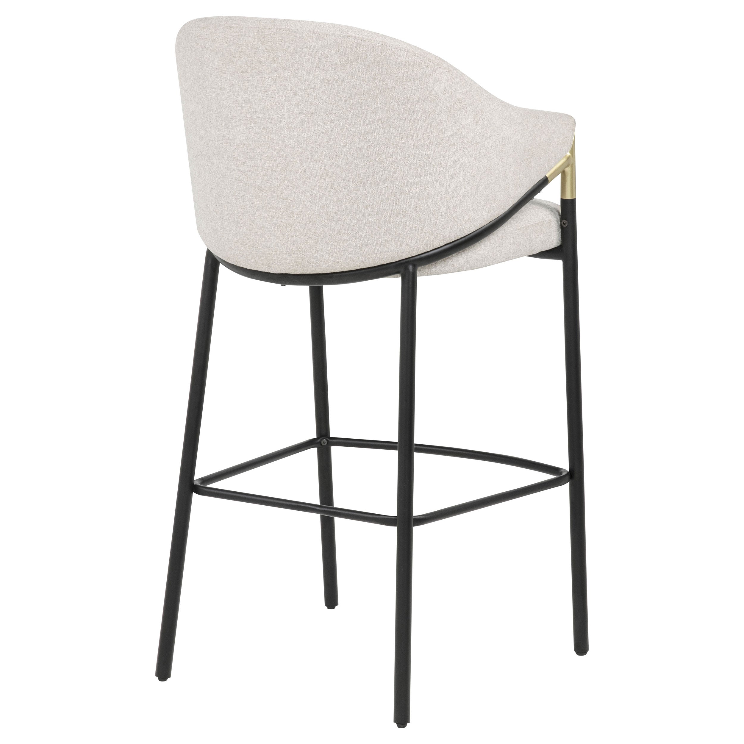 Chadwick Fabric Upholstered Bar Chair Beige (Set of 2) — view 8