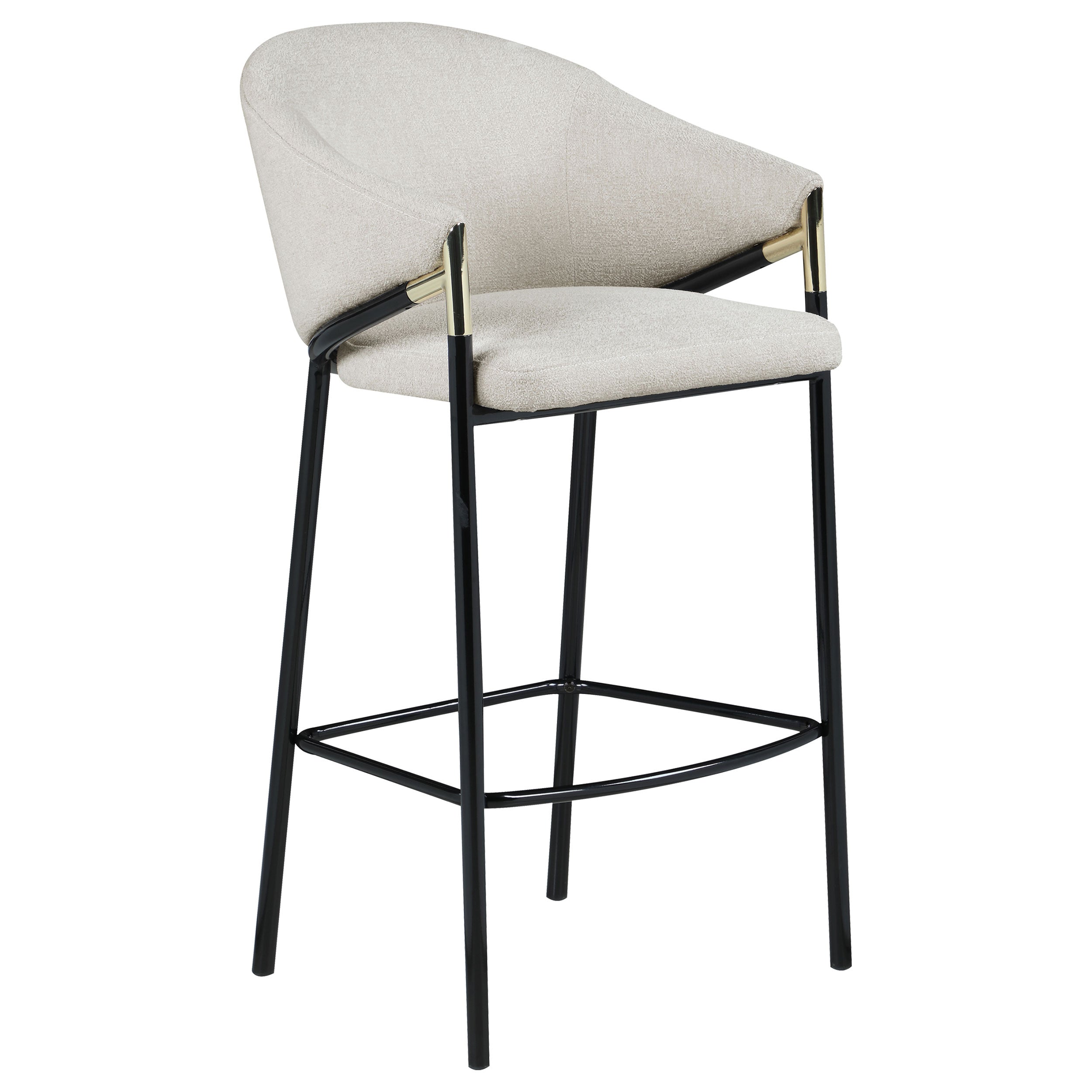 Chadwick Fabric Upholstered Bar Chair Beige (Set of 2) — view 3
