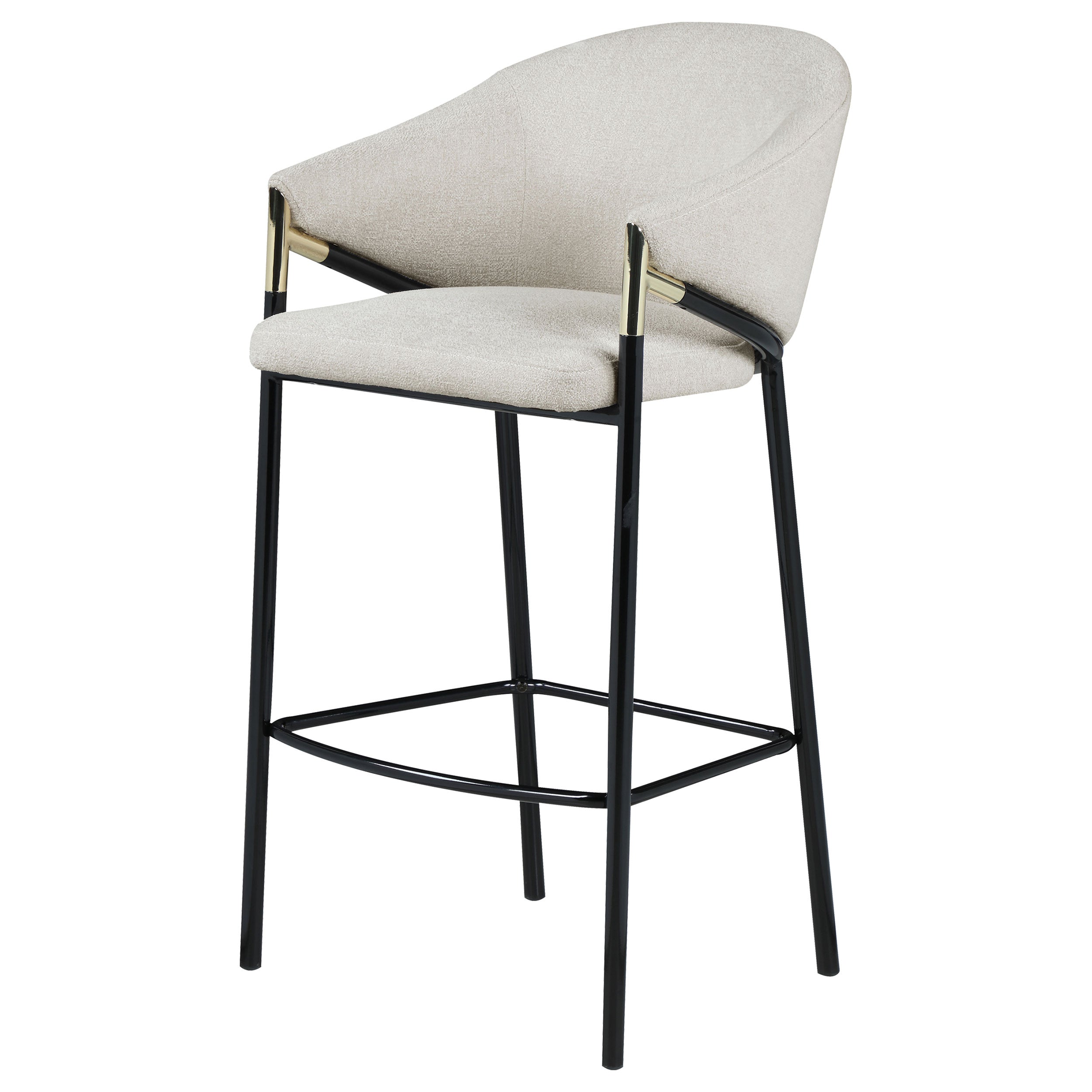 Chadwick Fabric Upholstered Bar Chair Beige (Set of 2) — view 5