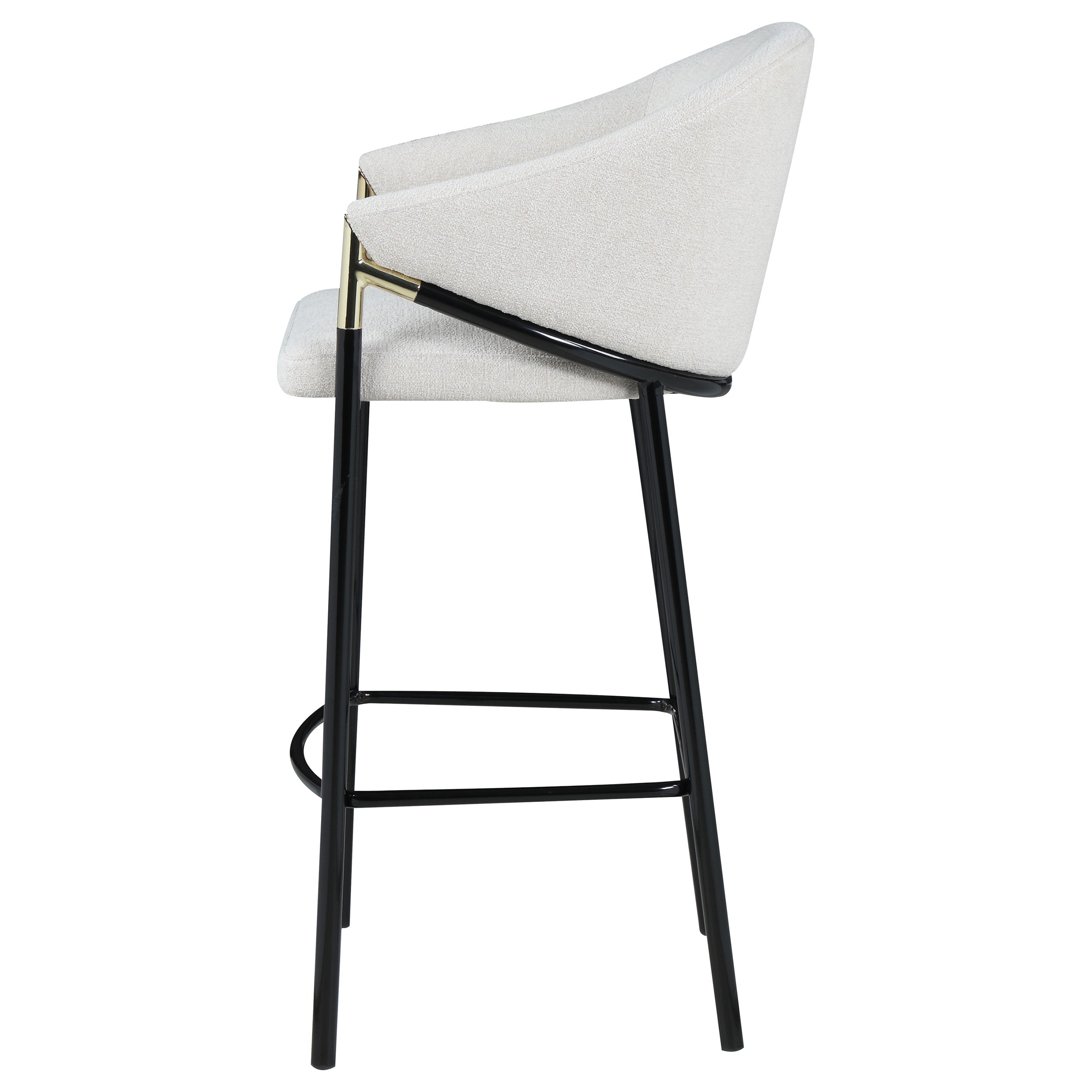 Chadwick Fabric Upholstered Bar Chair Beige (Set of 2) — view 6