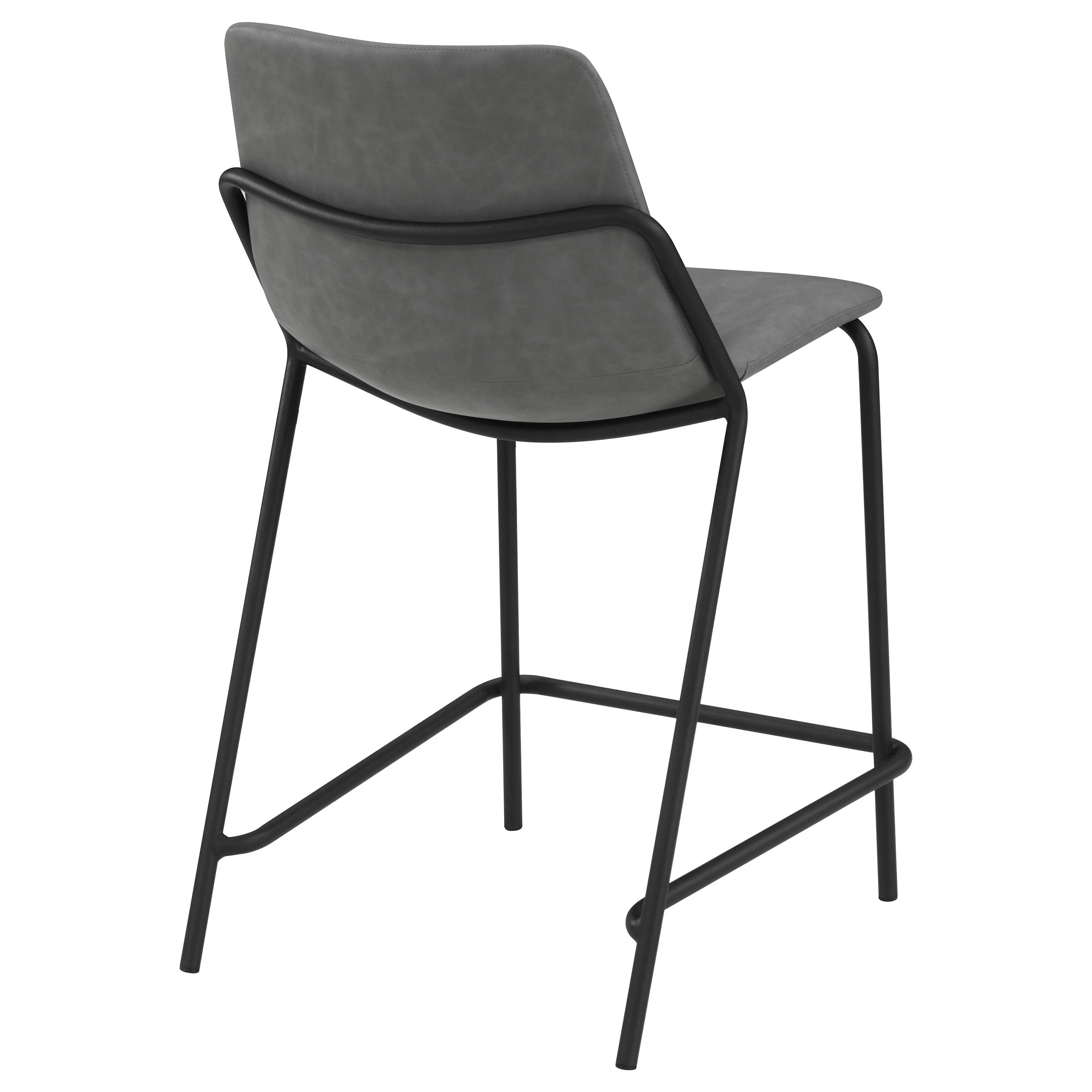 Earnest Upholstered Counter Chair Grey (Set of 2) — view 9