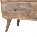 Multi Drawer Media Unit - Brown